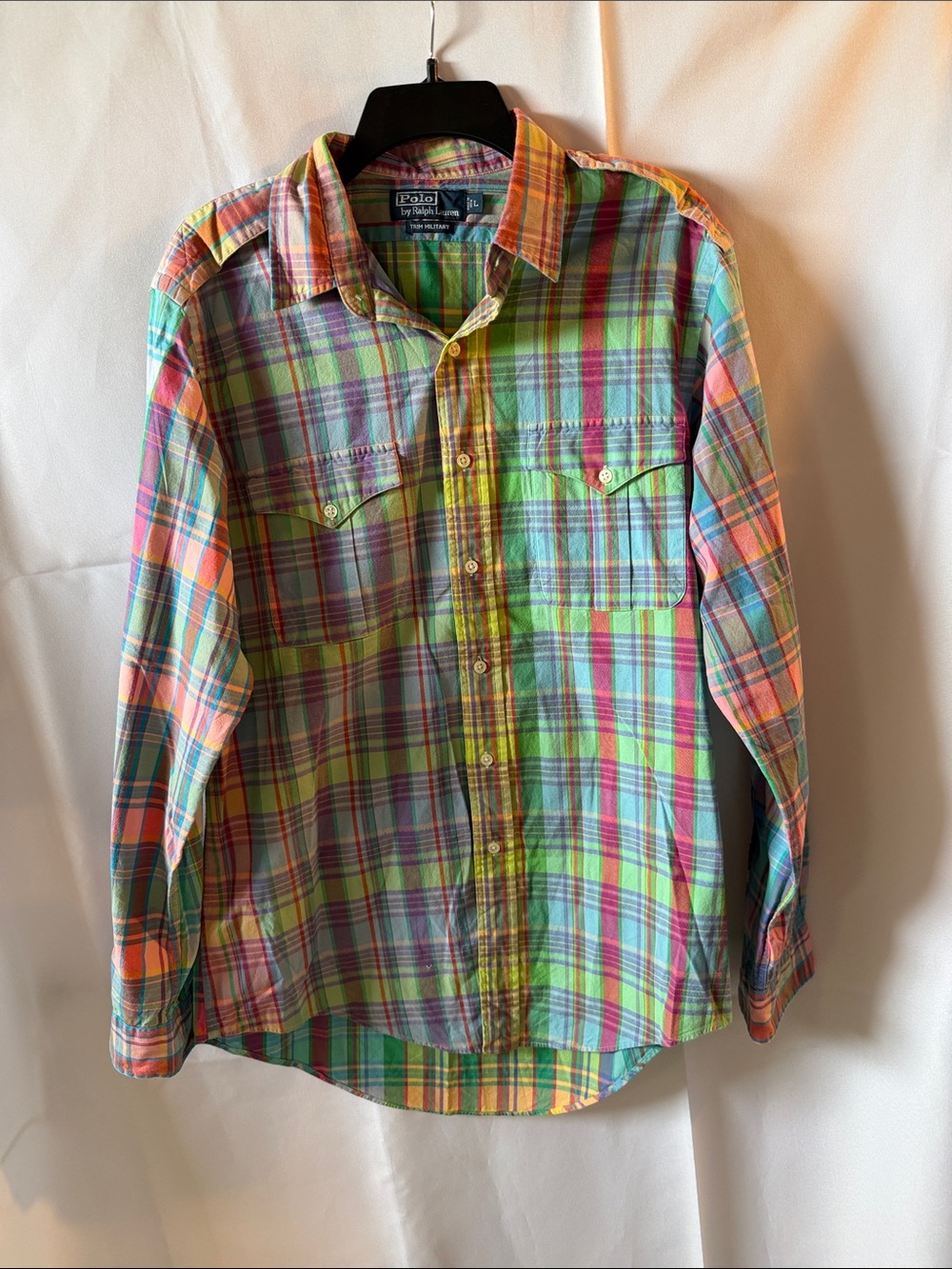 VINTAGE Polo by Ralph Lauren Multicolor Plaid Button-Down Shirt